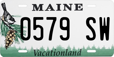 ME license plate 0579SW