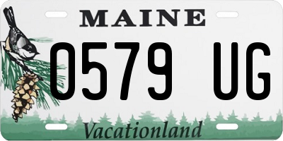 ME license plate 0579UG