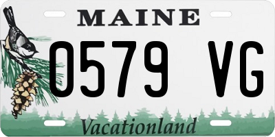 ME license plate 0579VG