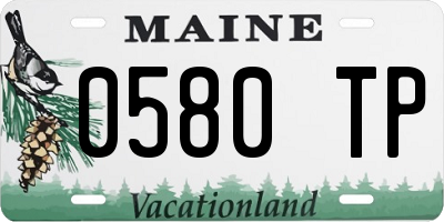 ME license plate 0580TP