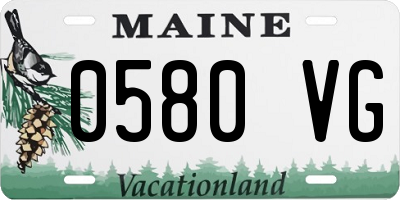 ME license plate 0580VG