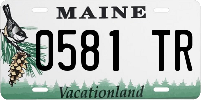 ME license plate 0581TR