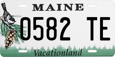 ME license plate 0582TE