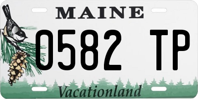 ME license plate 0582TP