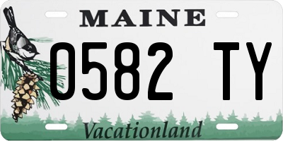 ME license plate 0582TY
