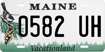 ME license plate 0582UH