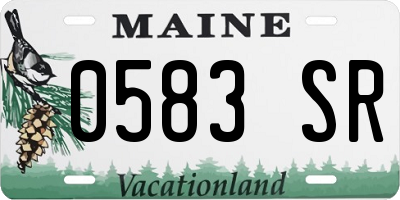 ME license plate 0583SR