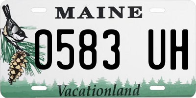 ME license plate 0583UH