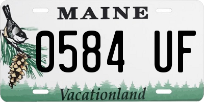 ME license plate 0584UF