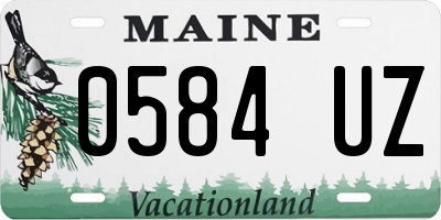 ME license plate 0584UZ