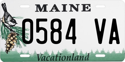 ME license plate 0584VA
