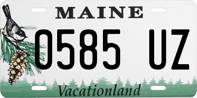 ME license plate 0585UZ