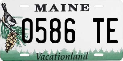 ME license plate 0586TE
