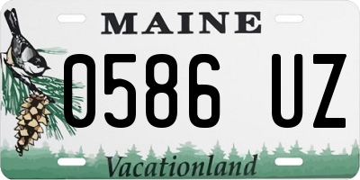 ME license plate 0586UZ