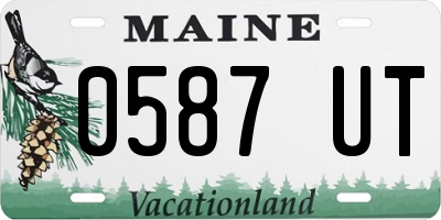 ME license plate 0587UT