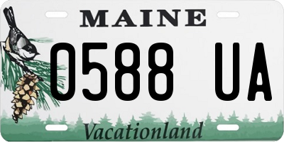 ME license plate 0588UA