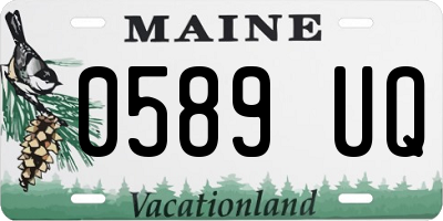 ME license plate 0589UQ
