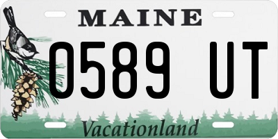 ME license plate 0589UT