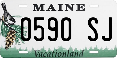 ME license plate 0590SJ