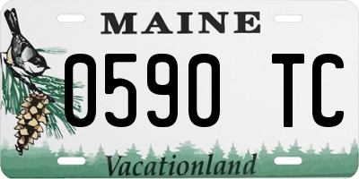 ME license plate 0590TC