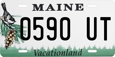 ME license plate 0590UT