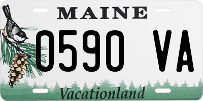 ME license plate 0590VA