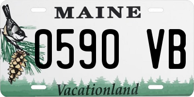 ME license plate 0590VB