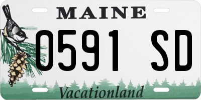 ME license plate 0591SD