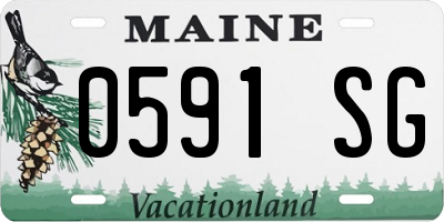 ME license plate 0591SG
