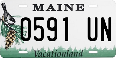 ME license plate 0591UN