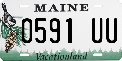 ME license plate 0591UU