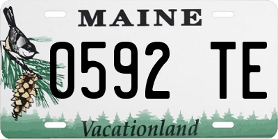 ME license plate 0592TE