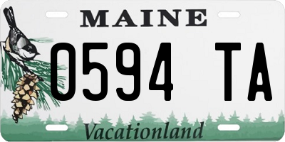 ME license plate 0594TA