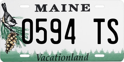 ME license plate 0594TS