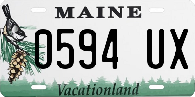 ME license plate 0594UX
