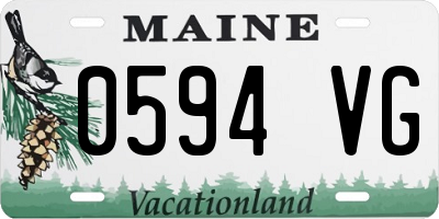 ME license plate 0594VG