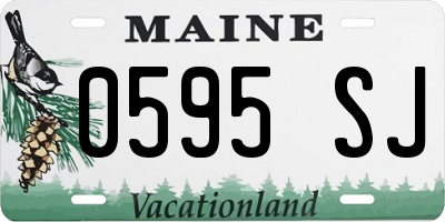 ME license plate 0595SJ