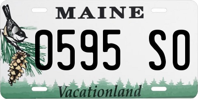 ME license plate 0595SO