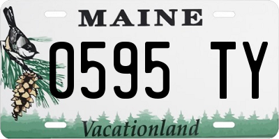 ME license plate 0595TY