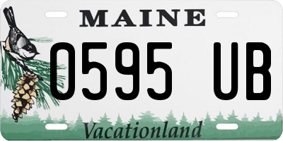 ME license plate 0595UB