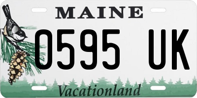 ME license plate 0595UK