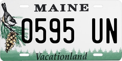 ME license plate 0595UN