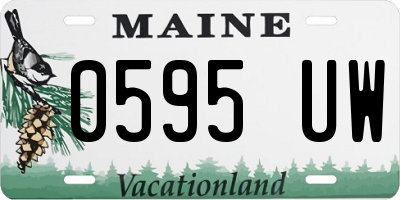 ME license plate 0595UW