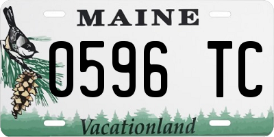 ME license plate 0596TC