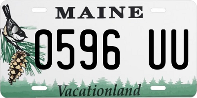 ME license plate 0596UU