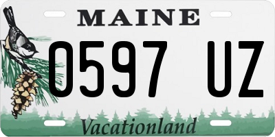 ME license plate 0597UZ