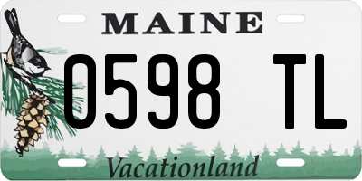 ME license plate 0598TL
