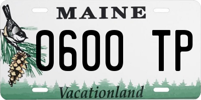ME license plate 0600TP