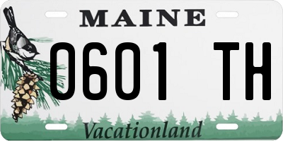 ME license plate 0601TH
