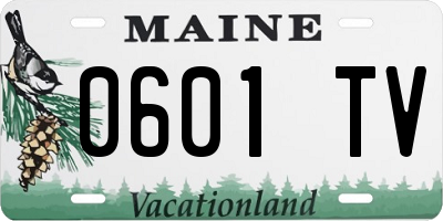 ME license plate 0601TV